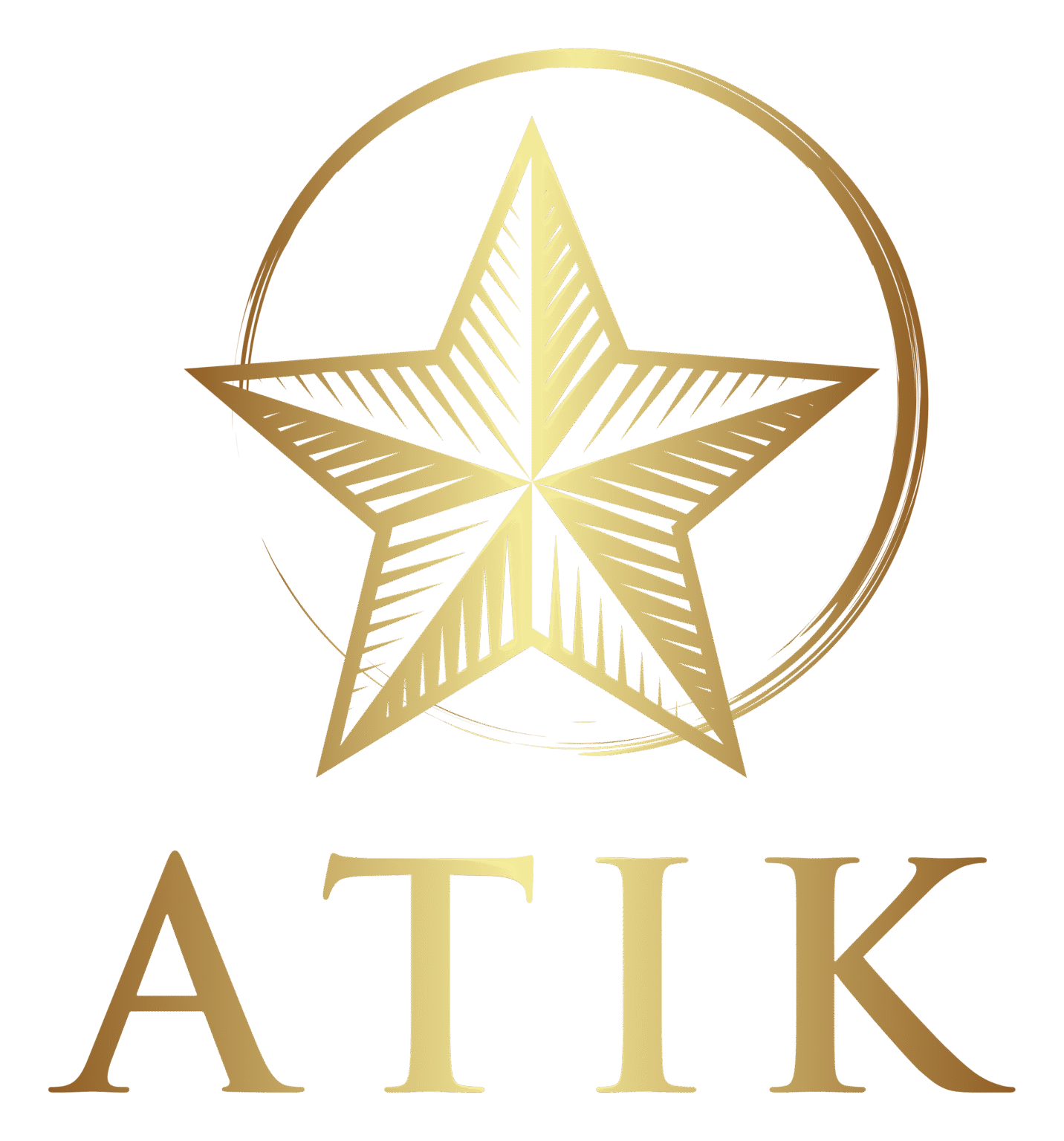 Atik gold logo without the background